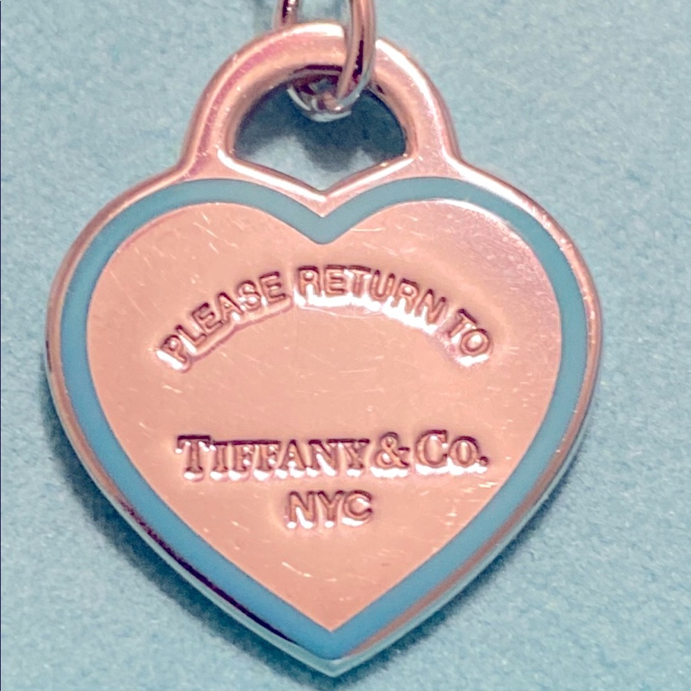 Tiffany Blue, Return To Tiffany Heart Tag Pendant with 18” chain.